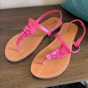 Merona Fuchsia Ruched Sandals